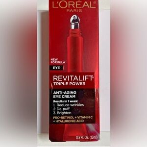 L'oreal Paris Revitalift triple Power Anti-Aging Eye Cream-0.5oz/15ml.